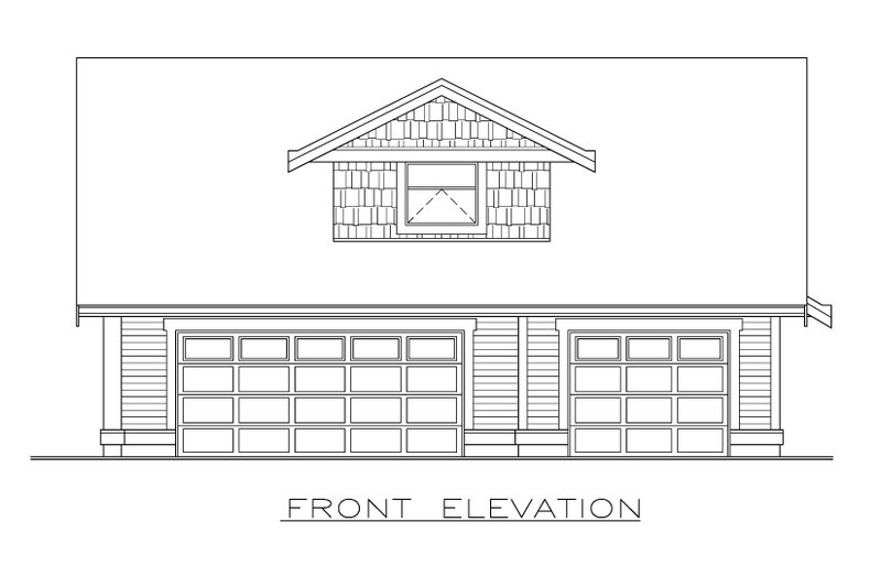 Dream House Plan - Exterior - Front Elevation 3 for Ranch House Plan #1100-136 - 1 bed, 1 bath