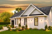 Traditional Style House Plan - 3 Beds 2 Baths 1309 Sq/Ft Plan #54-617 
