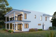 Modern Style House Plan - 4 Beds 3.5 Baths 2901 Sq/Ft Plan #932-1113 