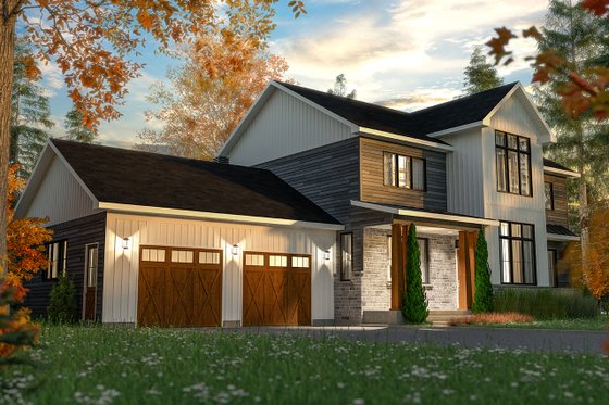 Exterior - Front Elevation 5 for Craftsman House Plan #23-2724 - 4 bed, 2.5 bath