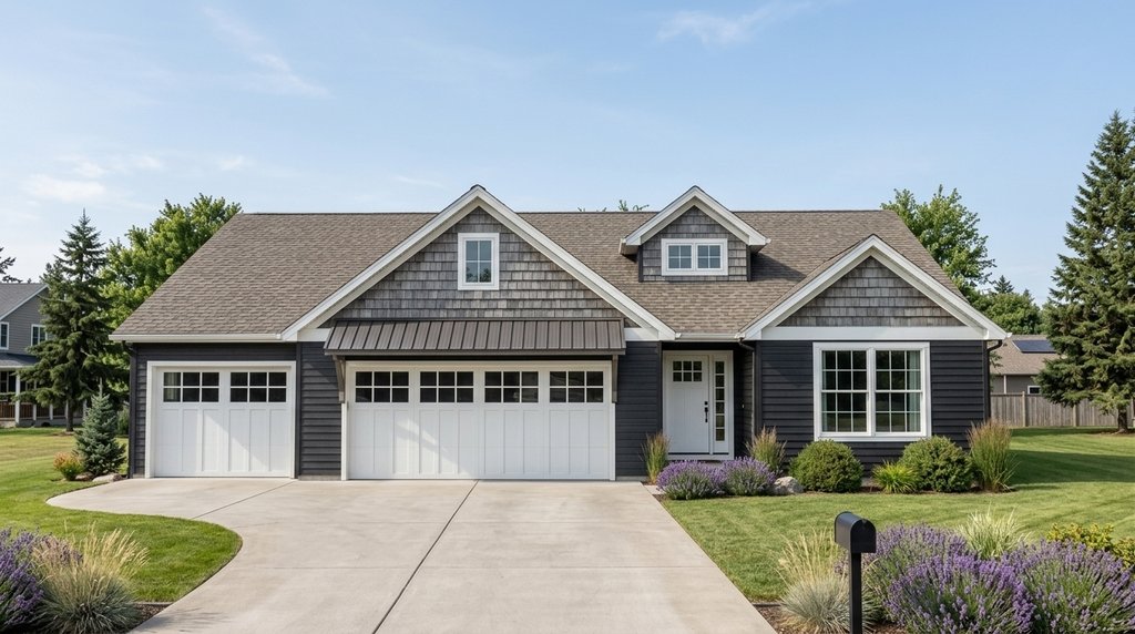 Exterior - Front Elevation 2 for Ranch House Plan #1064-177 - 4 bed, 3 bath