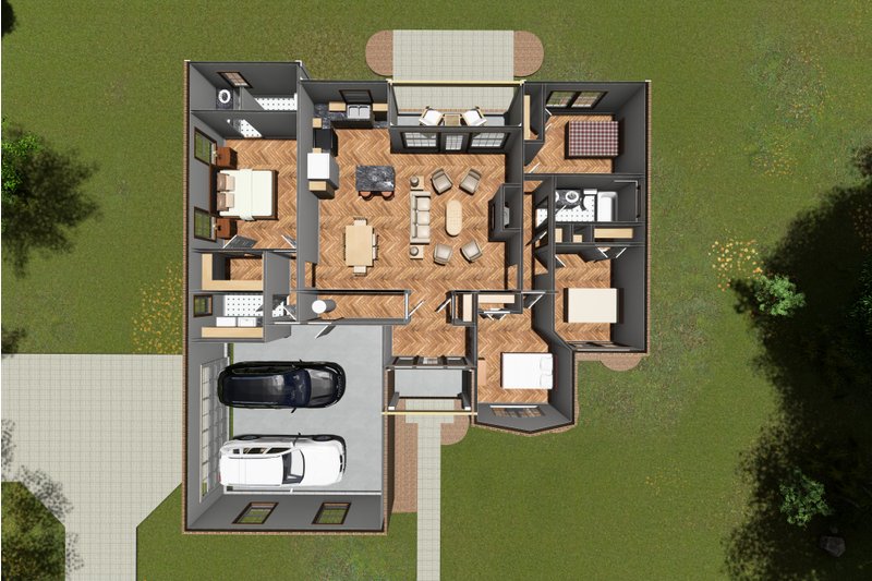Architectural House Design - Floor Plan - Other Floor for Traditional House Plan #20-372 - 4 bed, 2 bath