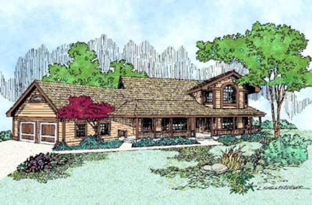 Country Style House Plan - 3 Beds 3 Baths 3000 Sq/Ft Plan #60-401