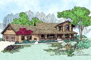 Country Exterior - Front Elevation Plan #60-401