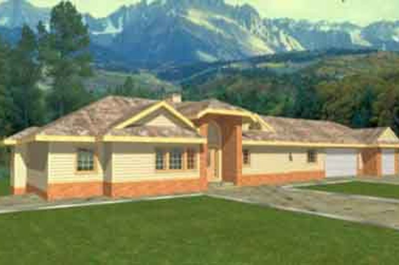 Architectural House Design - Traditional Exterior - Front Elevation Plan #117-241
