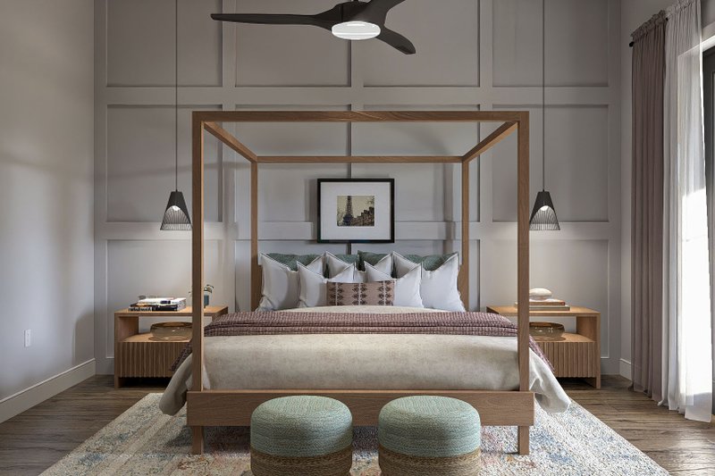 Home Plan - Interior - Master Bedroom 1 for Barndominium House Plan #455-254 - 2 bed, 2 bath