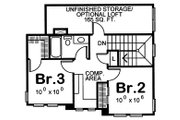 Craftsman Style House Plan - 3 Beds 2.5 Baths 1699 Sq/Ft Plan #20-2236 