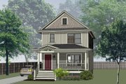 Craftsman Style House Plan - 3 Beds 2 Baths 1167 Sq/Ft Plan #79-311 Exterior 