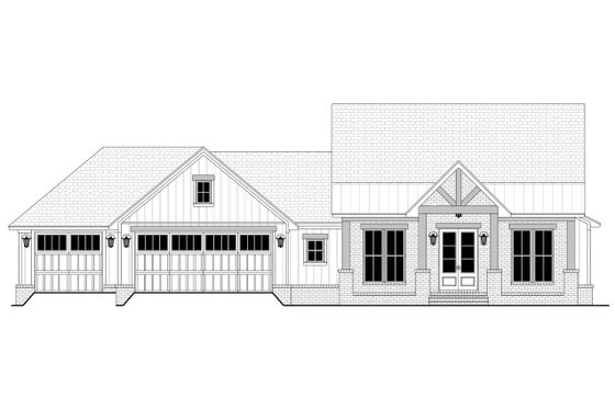 Exterior - Front Elevation 4 for Craftsman House Plan #430-391 - 3 bed, 2.5 bath