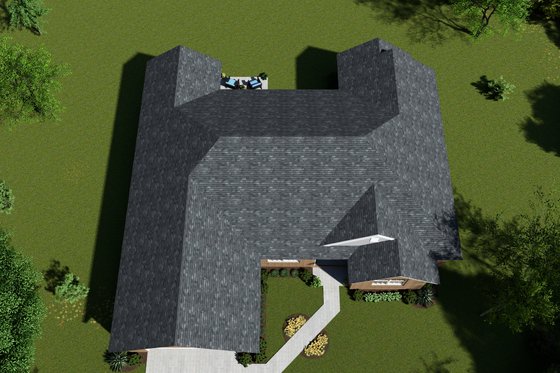 Exterior - Other Elevation 5 for Ranch House Plan #513-19 - 5 bed, 3 bath