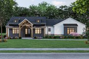 Farmhouse Style House Plan - 3 Beds 2.5 Baths 1995 Sq/Ft Plan #1112-13 Exterior 