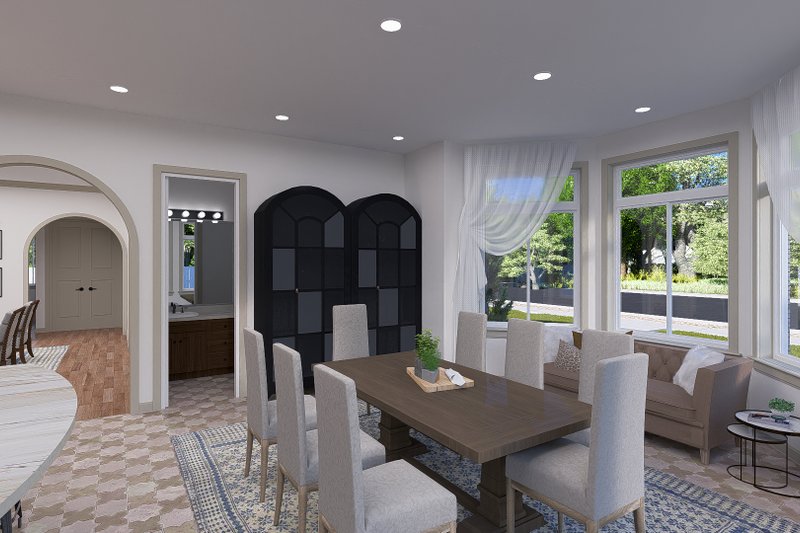 House Design - Interior - Dining Room for Mediterranean House Plan #1060-255 - 3 bed, 2.5 bath