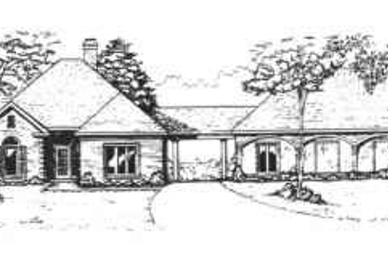 Dream House Plan - Exterior - Other Elevation for Colonial House Plan #30-174 - 3 bed, 2.5 bath