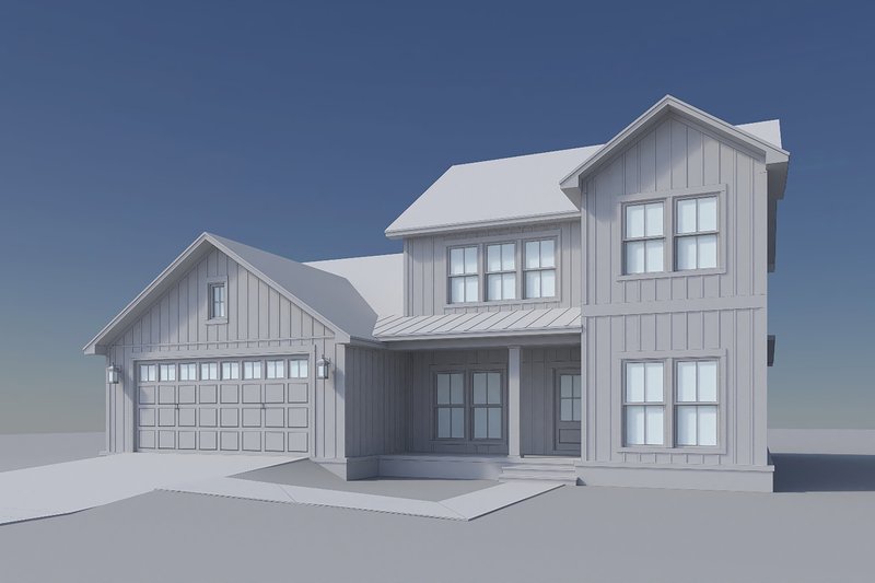 Architectural House Design - Exterior - Front Elevation 5 for Farmhouse House Plan #430-417 - 5 bed, 2.5 bath