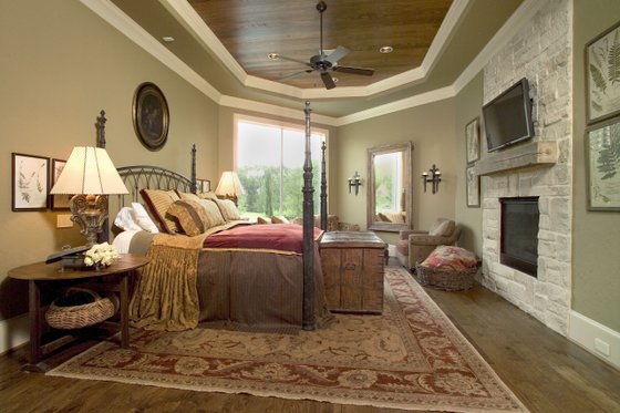 Interior - Master Bedroom for Mediterranean House Plan #20-2166 - 5 bed, 6 bath