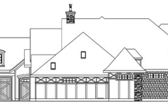 Exterior - Other Elevation for Tudor House Plan #124-748 - 3 bed, 2.5 bath