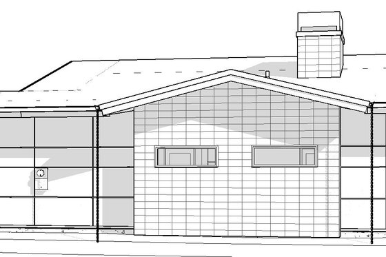 Exterior - Other Elevation 3 for Modern House Plan #895-171 - 4 bed, 3.5 bath