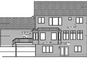 Exterior - Rear Elevation for Craftsman House Plan #320-494 - 4 bed, 2.5 bath