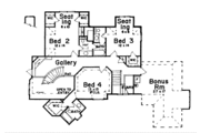 European Style House Plan - 4 Beds 4.5 Baths 4196 Sq/Ft Plan #52-159 