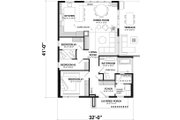Contemporary Style House Plan - 3 Beds 1 Baths 1174 Sq/Ft Plan #23-2834 Floor 