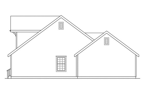 Exterior - Other Elevation 2 for Farmhouse House Plan #124-308 - 3 bed, 2 bath