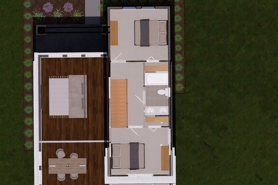 Floor Plan - Upper Floor for Modern House Plan #513-2289 - 4 bed, 3 bath