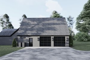 Exterior - Front Elevation 3 for European House Plan #923-427 - 4 bed, 3 bath