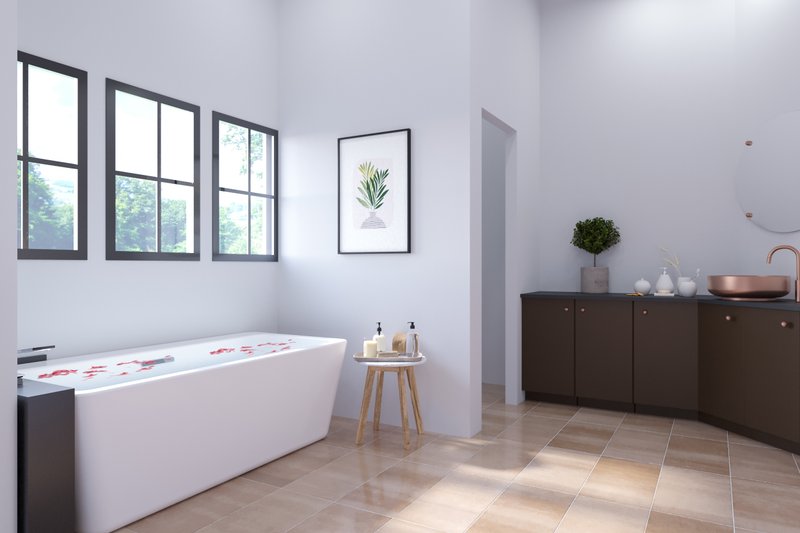 Home Plan - Interior - Master Bathroom for European House Plan #54-439 - 4 bed, 4.5 bath