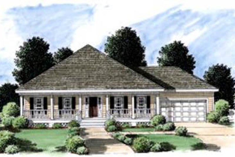 Dream House Plan - Cottage Exterior - Front Elevation Plan #37-131