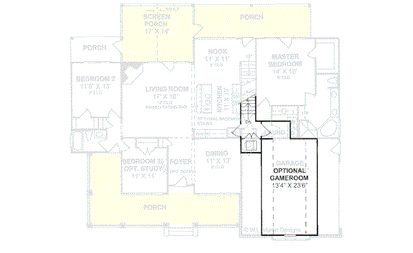 Home Plan - Country Floor Plan - Other Floor Plan #20-160