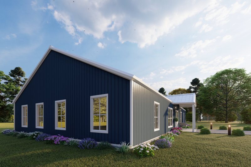 Dream House Plan - Exterior - Other Elevation 1 for Barndominium House Plan #1107-39 - 4 bed, 3 bath