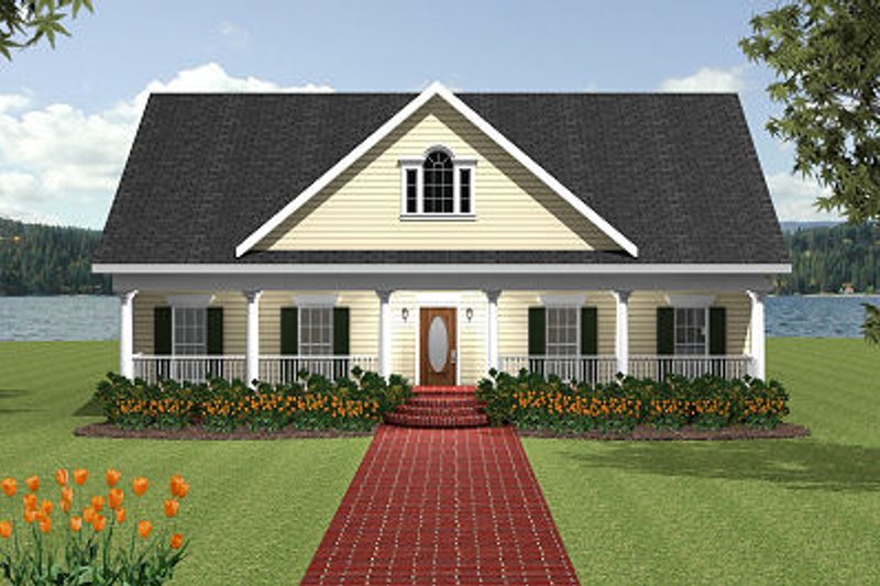 House Plan Design - Southern Exterior - Front Elevation Plan #44-154