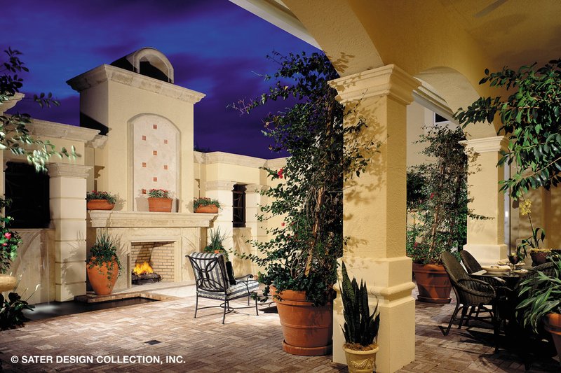 House Blueprint - Exterior - Outdoor Living 1 for Mediterranean House Plan #930-190 - 4 bed, 6.5 bath