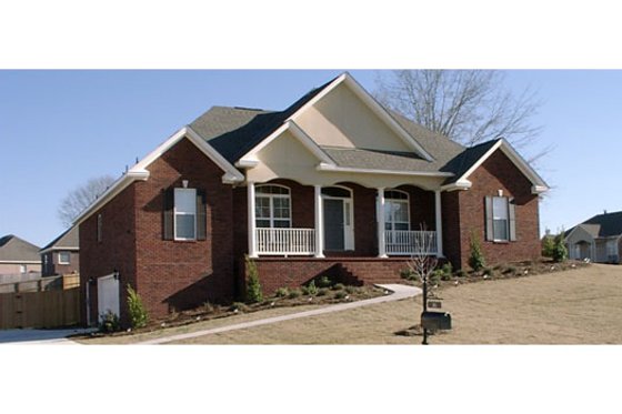 Exterior - Front Elevation for Traditional House Plan #63-217 - 4 bed, 3 bath