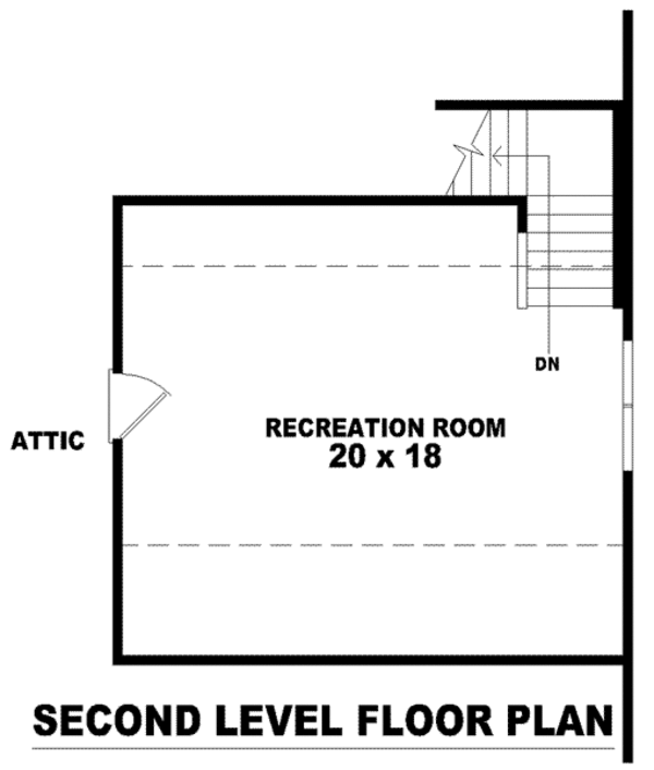 Southern Floor Plan - Upper Floor Plan #81-1096