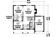 Country Style House Plan - 3 Beds 1 Baths 1895 Sq/Ft Plan #25-4791 