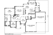 European Style House Plan - 4 Beds 3.5 Baths 3899 Sq/Ft Plan #70-960 