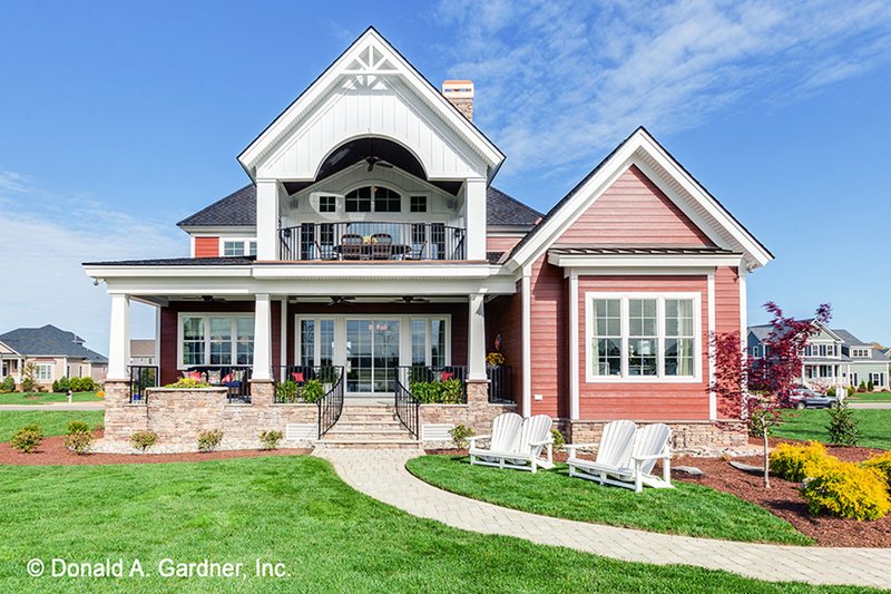Dream House Plan - Exterior - Rear Elevation for Craftsman House Plan #929-839 - 5 bed, 4 bath