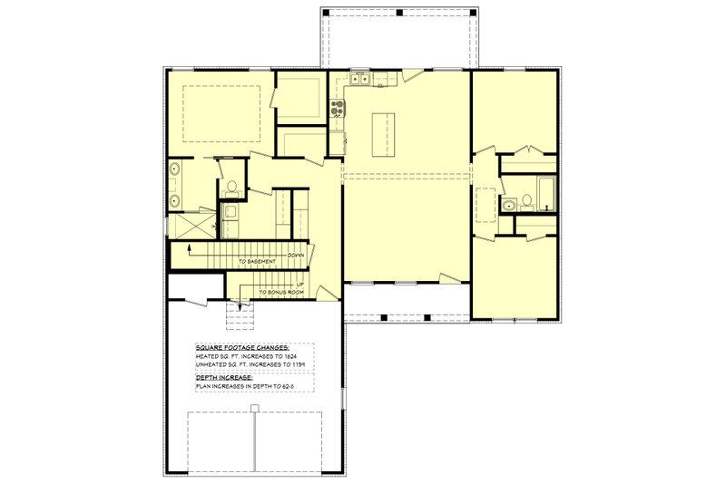 Dream House Plan - Floor Plan - Other Floor for Farmhouse House Plan #430-405 - 3 bed, 2 bath