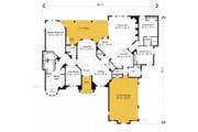 Mediterranean Style House Plan - 6 Beds 5.5 Baths 5292 Sq/Ft Plan #135-192 
