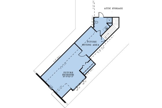 Floor Plan - Upper Floor for European House Plan #923-334 - 3 bed, 2.5 bath