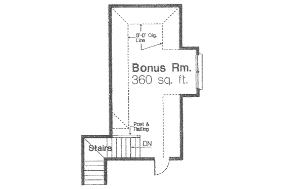 Floor Plan - Other Floor for European House Plan #310-385 - 4 bed, 3 bath