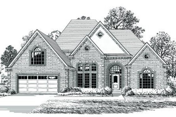 Exterior - Front Elevation for Traditional House Plan #424-314 - 3 bed, 2 bath