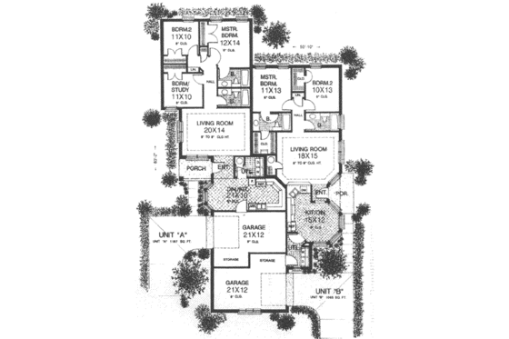 Floor Plan - Main Floor for Traditional House Plan #310-438 - 3 bed, 2 bath