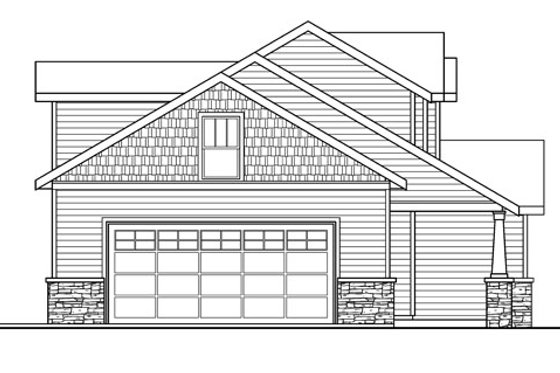 Exterior - Other Elevation for Craftsman House Plan #124-772 - 3 bed, 2.5 bath