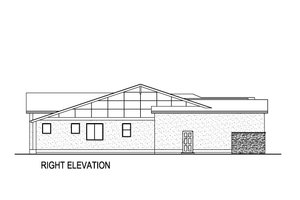 Exterior - Other Elevation 1 for Ranch House Plan #569-65 - 3 bed, 2.5 bath