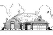 Traditional Style House Plan - 3 Beds 2 Baths 1490 Sq/Ft Plan #40-406 