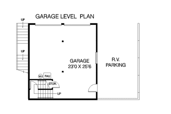 Floor Plan - Other Floor for Traditional House Plan #60-427 - 3 bed, 2 bath