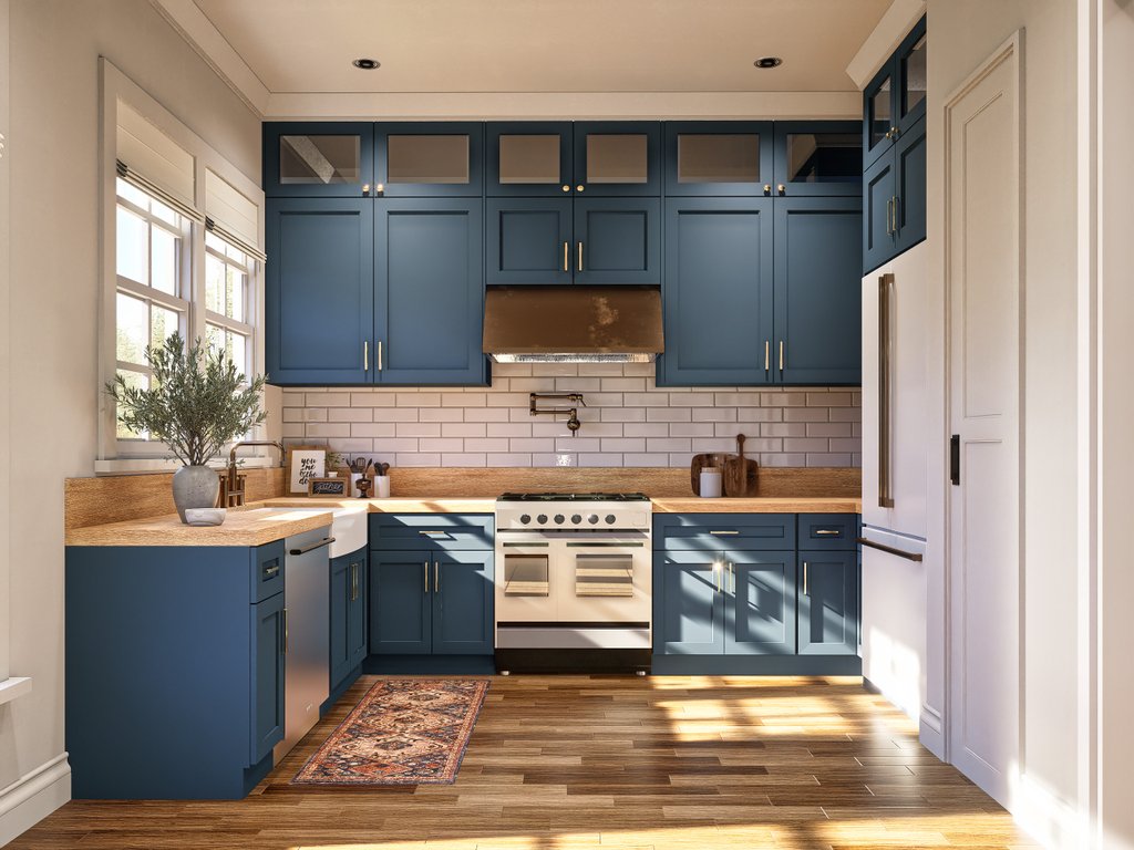 Interior - Kitchen 1 for Bungalow House Plan #54-686 - 2 bed, 3 bath