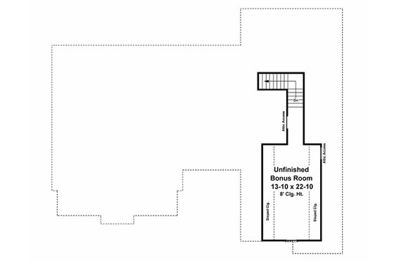 Floor Plan - Other Floor for Traditional House Plan #21-348 - 3 bed, 2.5 bath